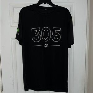 Miami Dolphins Black Graphic Sweat Wicking Shirt